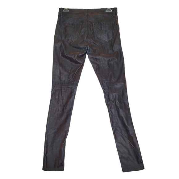 Blank NYC Vegan / Faux Leather Dark Brown Skinny Pants Size 26 - Picture 6 of 16
